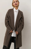 Yaya Long coatigan with patch pockets