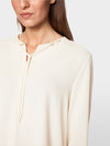 Marc Cain Flowing slip-on blouse with bow - Cream