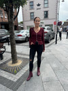 Pretty Lavish Tia knit top - Wine