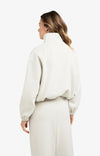 Yaya Balloon Sleeve Sweatshirt - Cloud Grey Melange