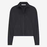 Jane Lushka Aneta cotton poplin blouse - Black