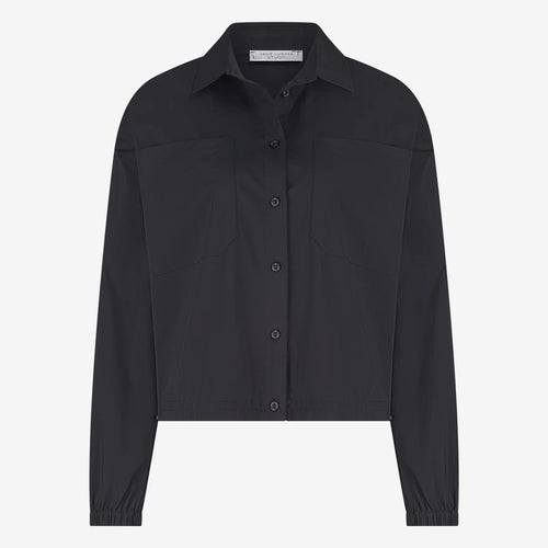 Jane Lushka Aneta cotton poplin blouse - Black