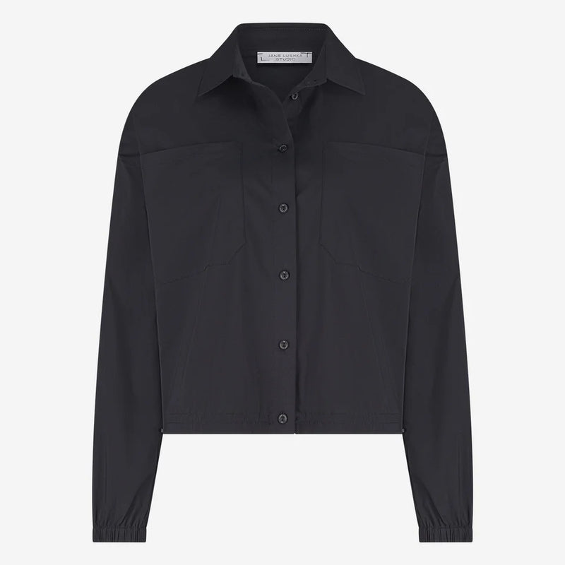 Jane Lushka Aneta cotton poplin blouse - Black