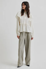 Second Female Terra Frill Blouse - Cream