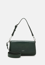 Calvin Klein small leather bag crocodile texture - green