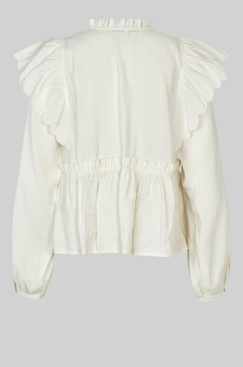 Second Female Terra Frill Blouse - Cream