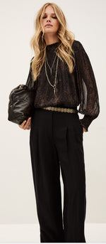 Ba&sh Shamy high neck blouse