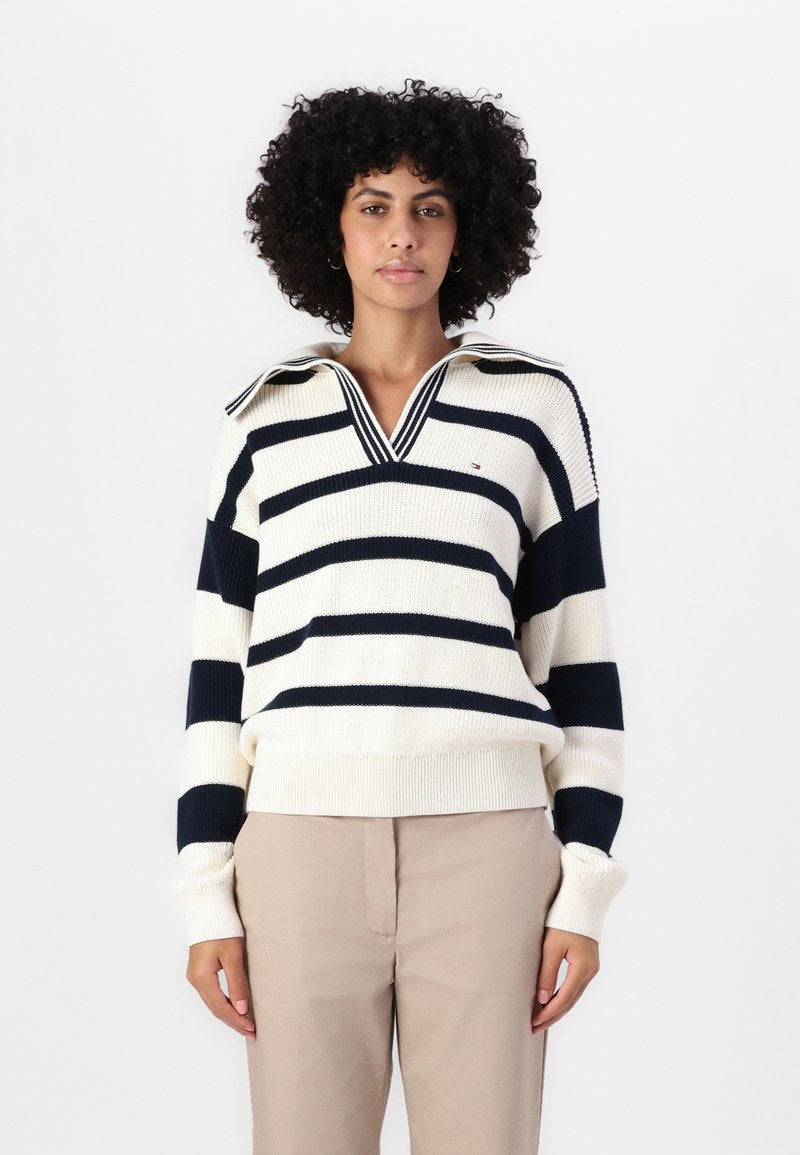 Tommy Hilfiger Striped Polo Sweater