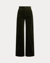 Polo Ralph Lauren green corduroy wide leg trouser