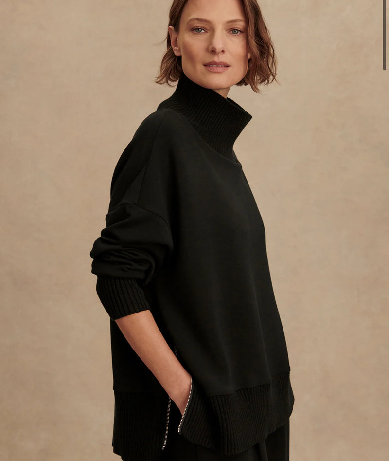 Varley Barker High-Neck Sweat - Black