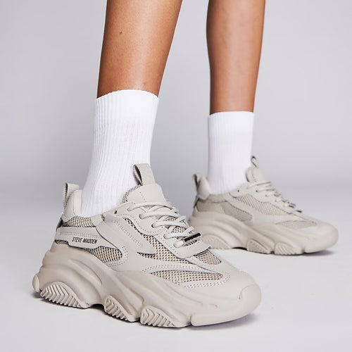 Steve Madden Possession Trainers - Greige