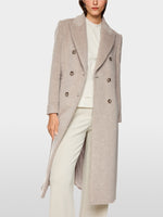 Marc Cain Fitted coat in alpaca wool blend