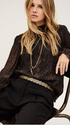 Ba&sh Shamy high neck blouse