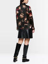 Marc Cain black silk floral blouse