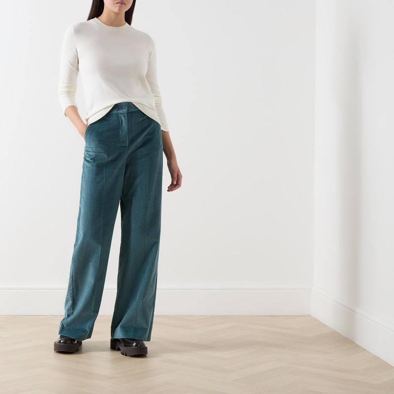 Weekend MaxMara Straight Leg Corduroy Trousers - TANIA