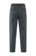 Yaya Trousers with pleats and chino pockets - Oyster Black