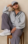 Yaya Sleeveless hoodie with zipper and hood