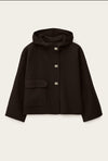 Ba&sh Veste Kove Brown Short Wool Coat