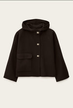 Ba&sh Veste Kove Brown Short Wool Coat