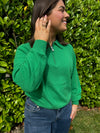 Colourush Cabana Cashmere Zip Sweater - PEA