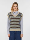 Weekend MaxMara Wool and Alpaca Jacquard Gilet