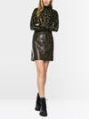 Marc Cain mesh long sleeve patterned top