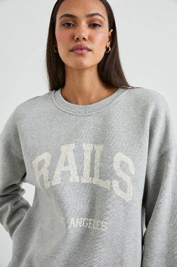 Rails Varsity Sweatshirt - Heather Grey