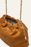 Ba&sh Suede June tote bag - Cognac brown