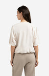 YAYA Short sleeve top with balloon hem