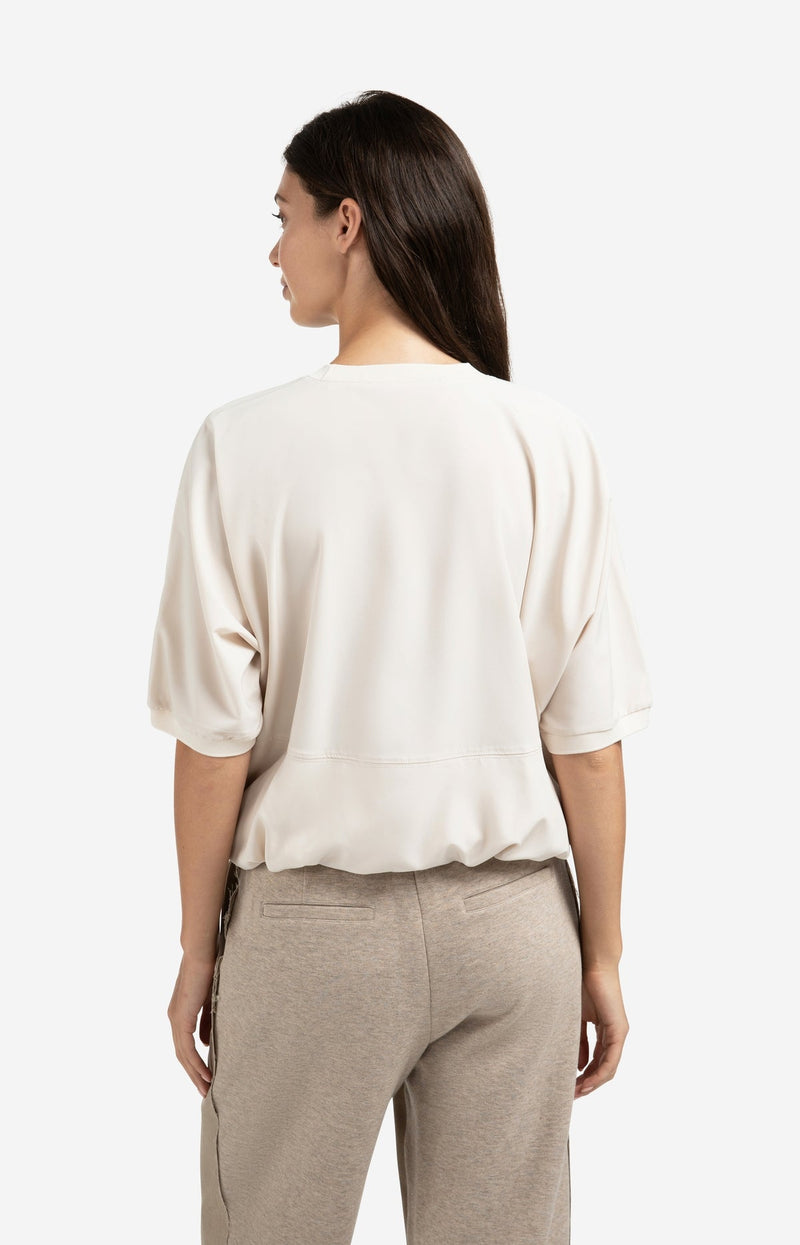 YAYA Short sleeve top with balloon hem