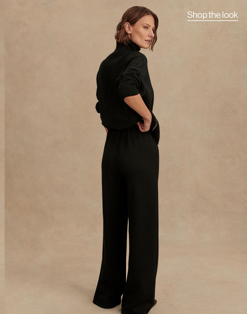 Varley Extra Wide Leg Pant - Black