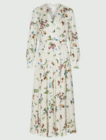 Marella Satin Criss-Cross Dress - CREAM