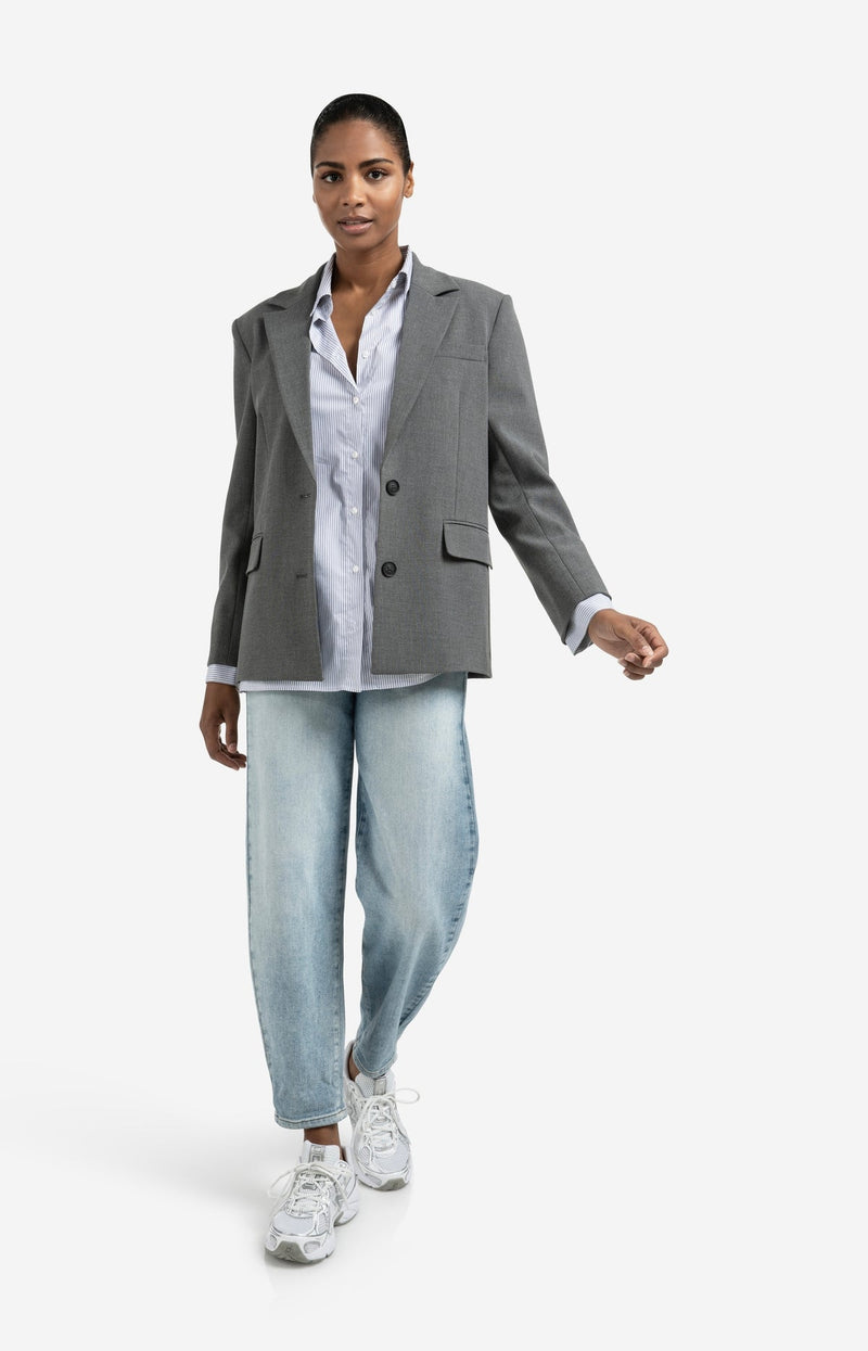 YAYA Loose fit jeans with high waist