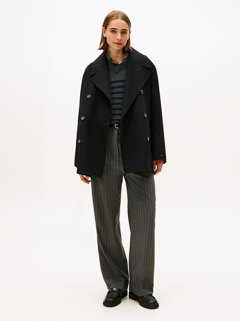 Tommy Hilfiger Pinstripe Loose Straight Trouser