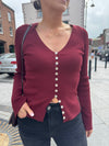 Pretty Lavish Tia knit top - Wine