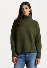 Ralph Lauren Wool Cashmere Roll Neck Jumper - Spruce Heather