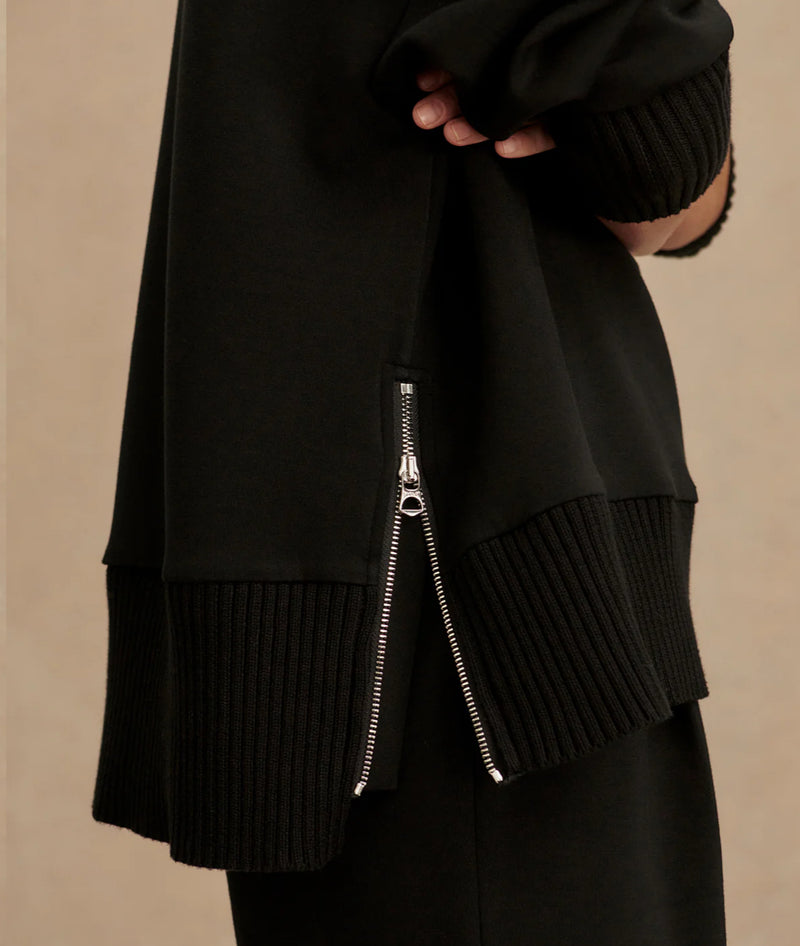 Varley Barker High-Neck Sweat - Black