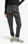 Yaya Trousers with pleats and chino pockets - Oyster Black