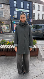 Jane Lushka Irlanda Hooy Winter Coat - Grey