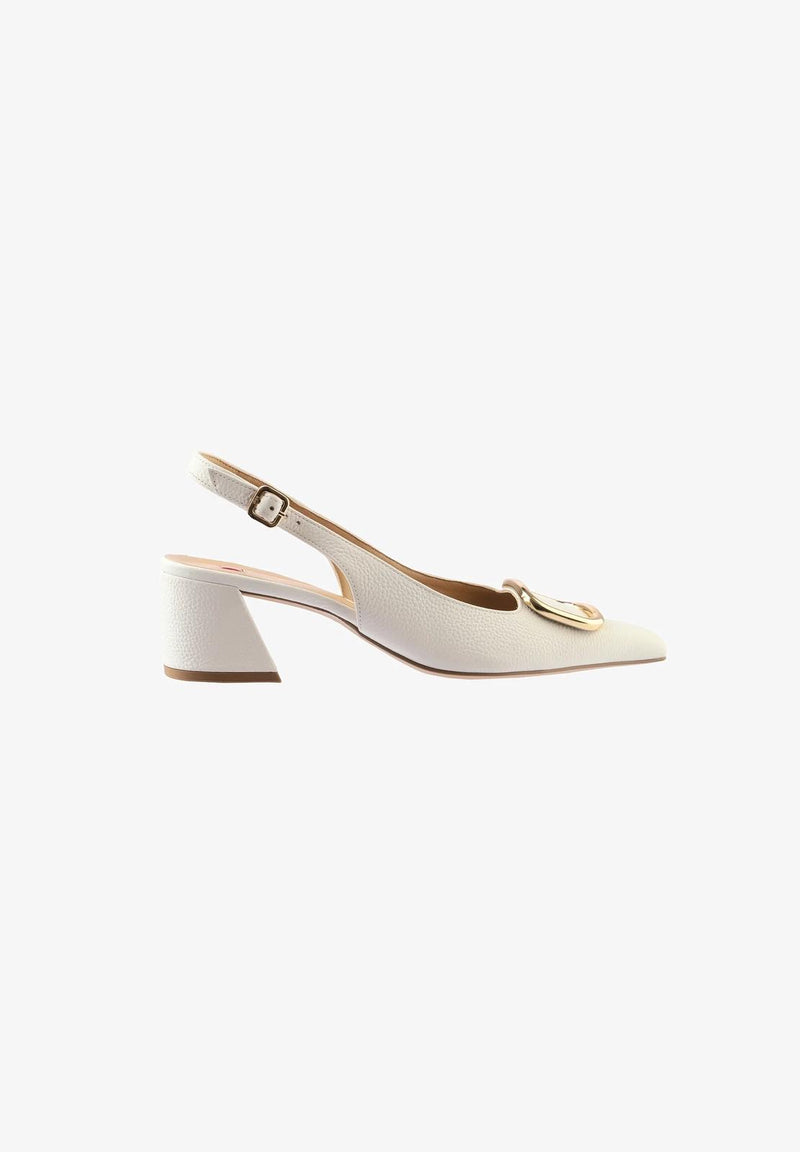 Högl JENNIFER ankle strap ballet pumps creme