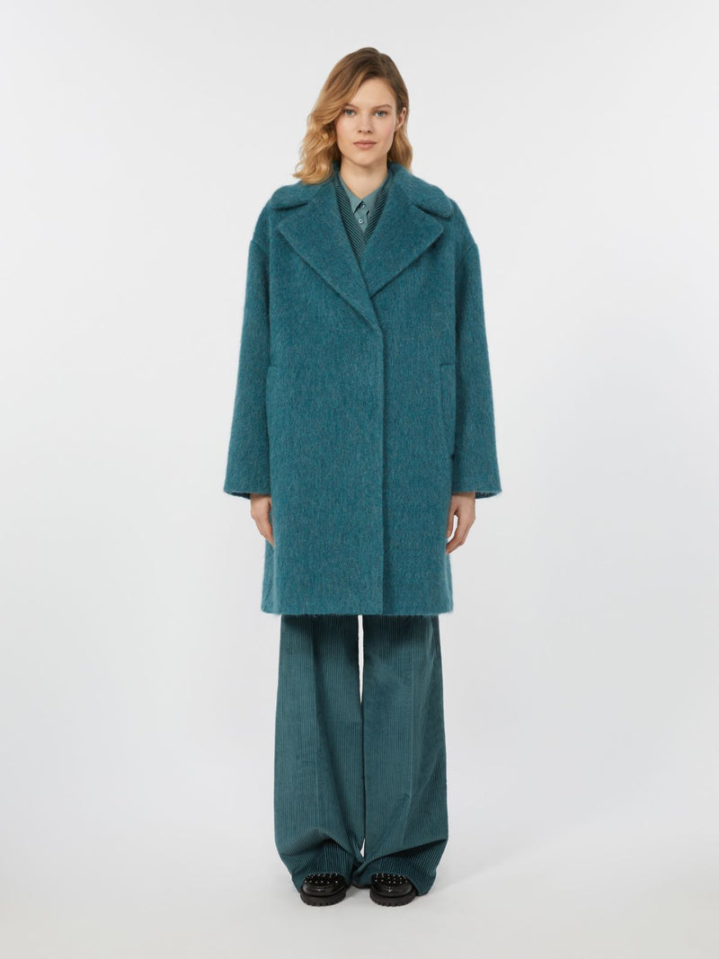 WOOL, ALPACA AND MOHAIR COUTURE COAT