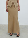 Pretty Lavish maxi skirt -camel beige