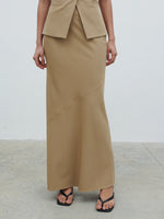 Pretty Lavish maxi skirt -camel beige