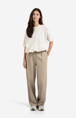 YAYA Short sleeve top with balloon hem