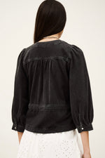 Ba&sh Mlavina wrap top - Blackstone