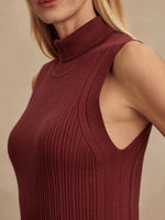 Varley Anastasia Rib Tank - Maroon