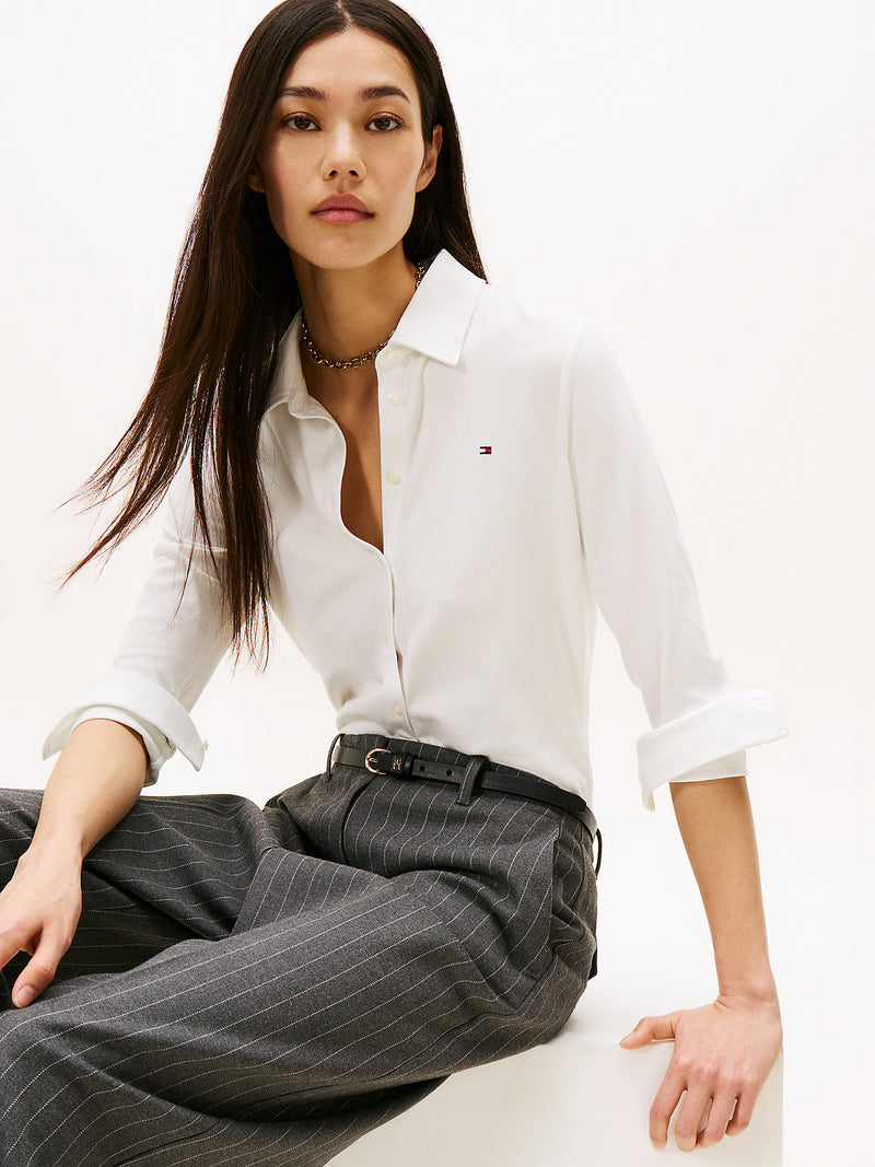 Tommy Hilfiger Pinstripe Loose Straight Trouser