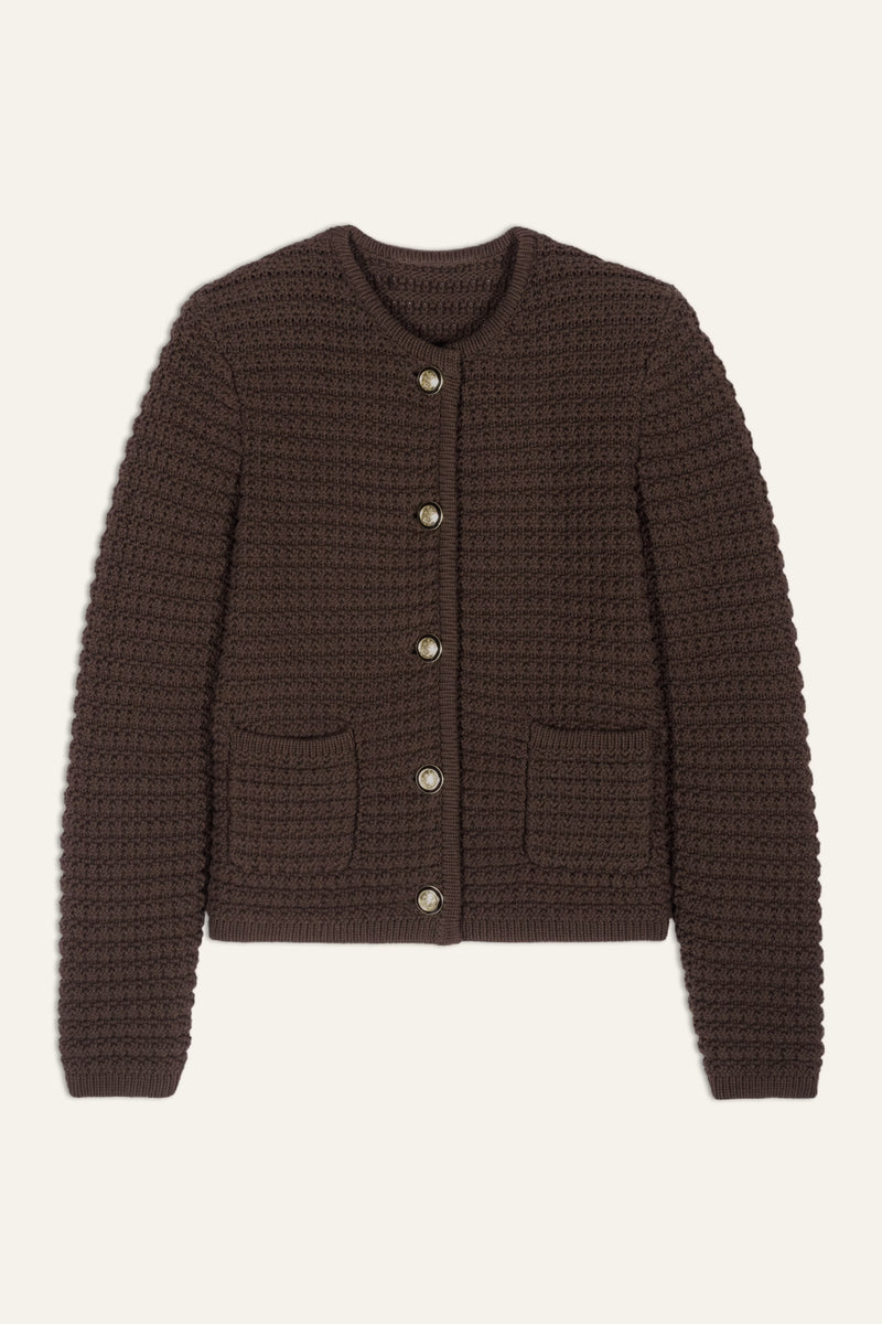 Ba&sh Gaspard Cardigan - Chocolat