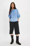 Free People Frankie Cable Jumper - Blue