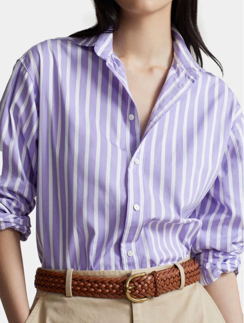 Ralph Lauren Purple Striped Shirt